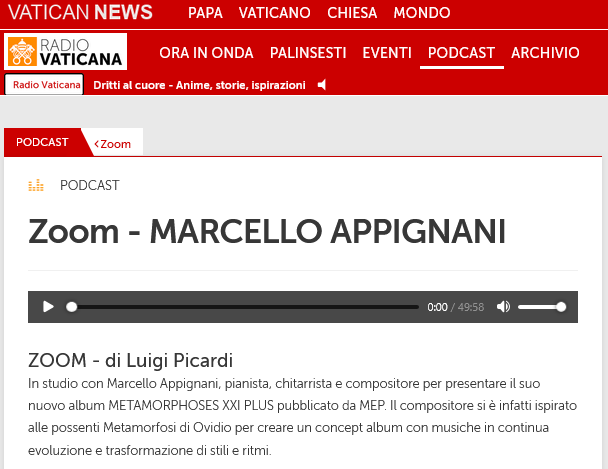 Nuove interviste e recensioni per Marcello Appignani